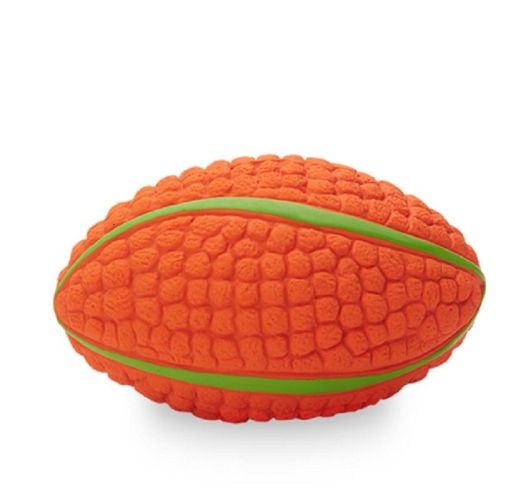 Squeaky Football Branch, Fetch and Play - Latex Rubber Dog Toy Balls, Play Chew Fetch Interactive Ball Puppies Squeaky Football Branch, Fetch and Play - Latex Rubber Dog Toy Balls, Play Chew Fetch Interactive Ball Puppies