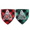 Christmas pet Dog Bandana and Collar; Bow Tie Dog Collar; 2pcs dog collar